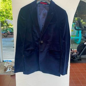 AUTHENTIC Paul Smith Soho Velvet Tailored blazer in Blue